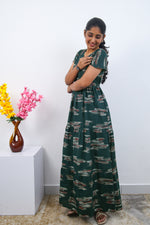 Stylish Alpine 3 Layer Frock Model Nighties| Fancy Sleeves & Neck Pattern| Side Pocket with Back Tie Rope | Perfect Nightwear Trendy Women's (AFK)