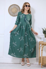 Alpine KURTI Style | Beautiful Stylish KURTI Model | Long 3/4 Sleeve & Side Pocket | Fresh Collection's for Stylish Women's (AK-3/4)