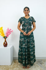 Stylish Alpine 3 Layer Frock Model Nighties| Fancy Sleeves & Neck Pattern| Side Pocket with Back Tie Rope | Perfect Nightwear Trendy Women's (AFK)