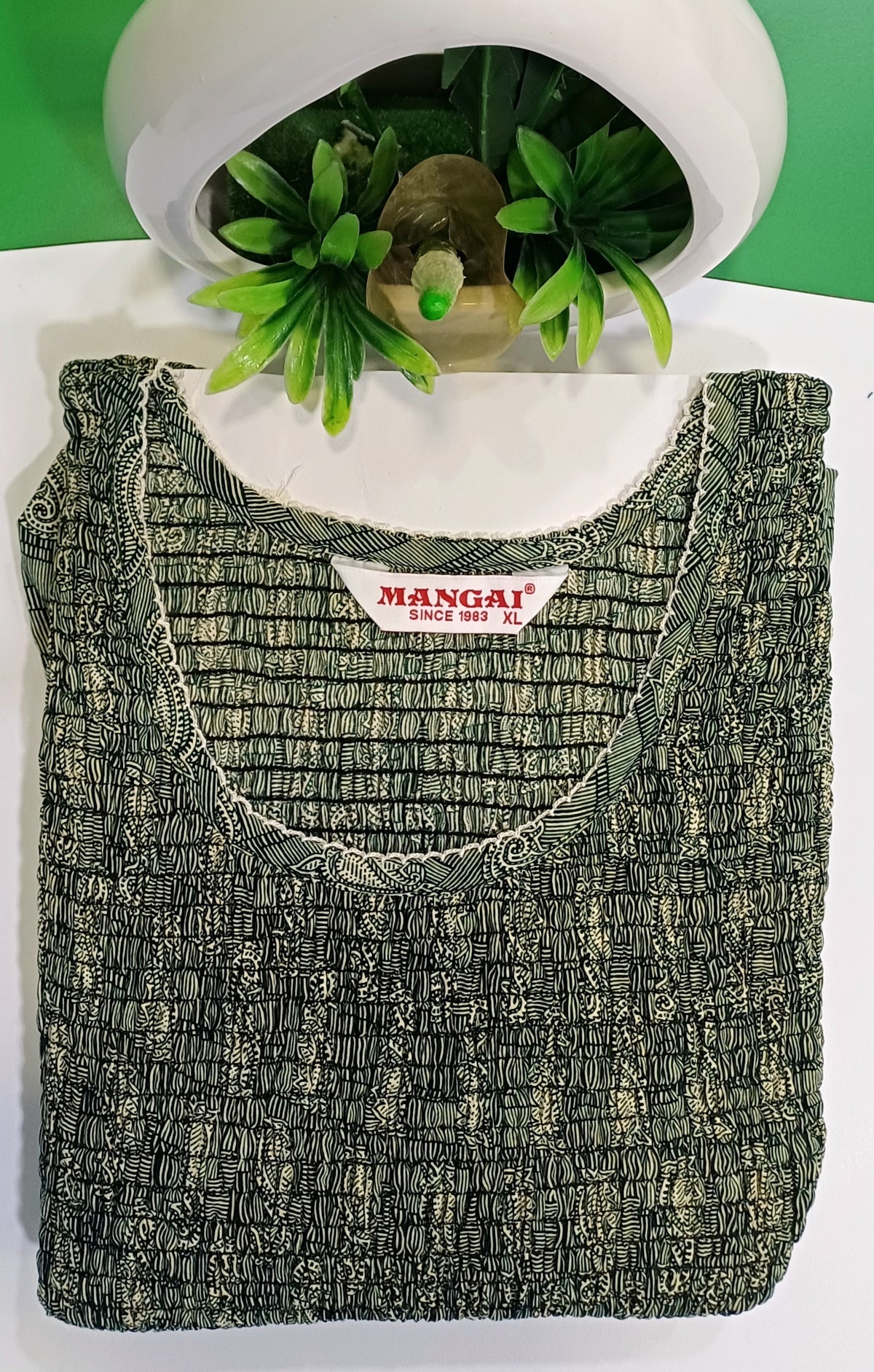 Crush Smocking Nighties for Stylish Women | Soft wrinkled texture Smocking Model | Rounded neck with Side Pocket | Daily wear Nighties for trendy women (PPL)