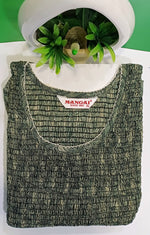 Crush Smocking Nighties for Stylish Women | Soft wrinkled texture Smocking Model | Rounded neck with Side Pocket | Daily wear Nighties for trendy women (PPL)