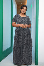 Cotton FROCK Model Casual Wear Nighties | Stylish Pleated Frock Style | Multipurpose Nighties | Pregnancy Wear | Pleated Model | Stylish Nighties for Stylish Women (MW)