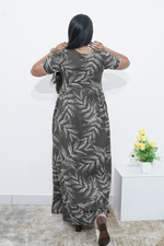 MANGAI Rayon Frock Nighties | Front Open Lengthy Zipper Comforts Feeding | Fancy Double Layered Sleeve's | Post & Pre Pregnancy's and Casual Wear | Side Pocket |Versatile Rayon Frock Night Gown's for Stylish Women's (RPW)