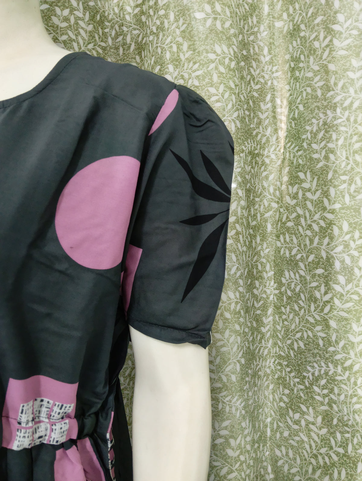 Stylish Arrivals Rayon Gathering Frock Model Night Gown's | Front Adjustable Gathering Style Rope Rope | Puff Sleeve | Trending Collection's for Stylish Women's (FKG)