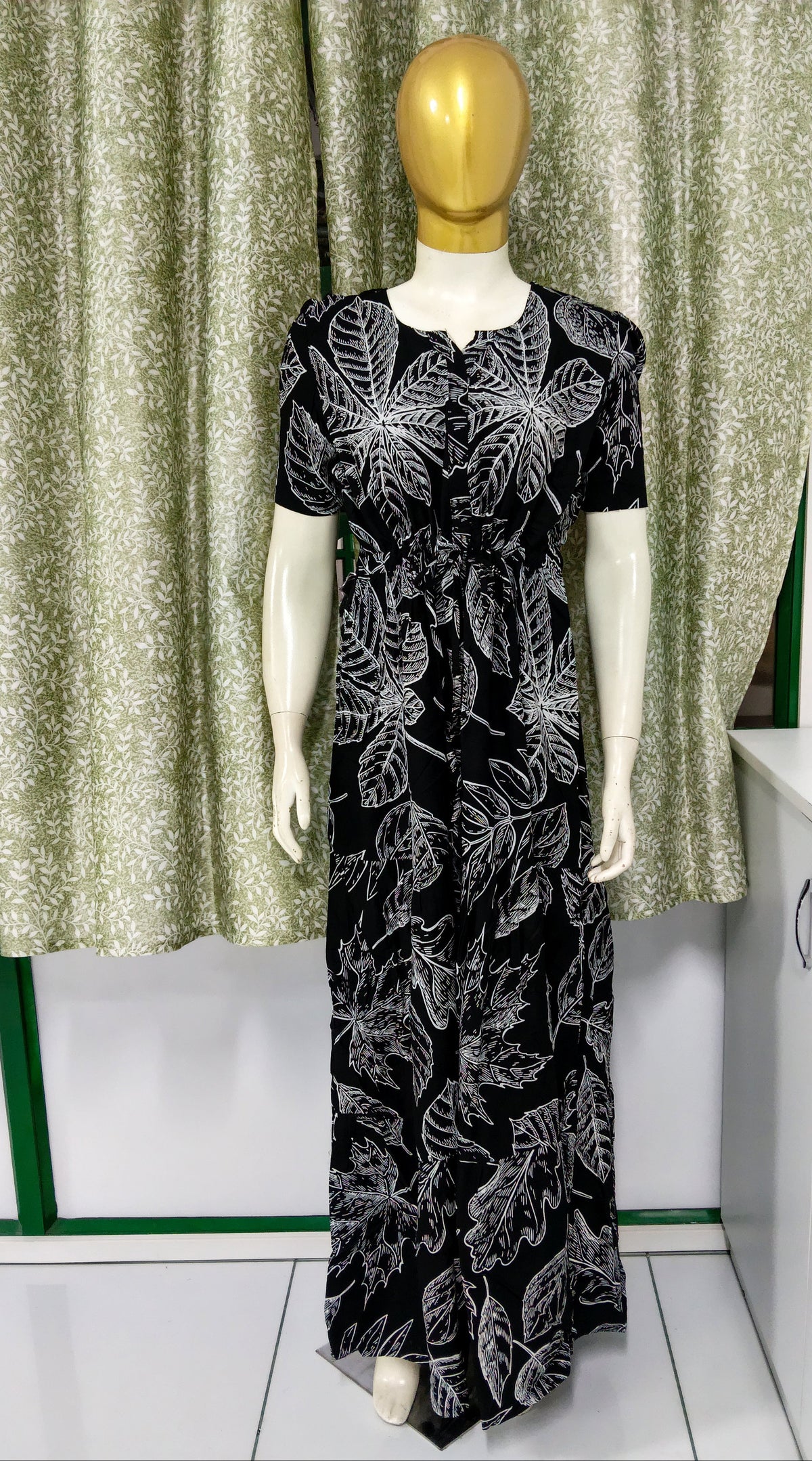 Stylish Arrivals Rayon Gathering Frock Model Night Gown's | Front Adjustable Gathering Style Rope Rope | Puff Sleeve | Trending Collection's for Stylish Women's (FKG)