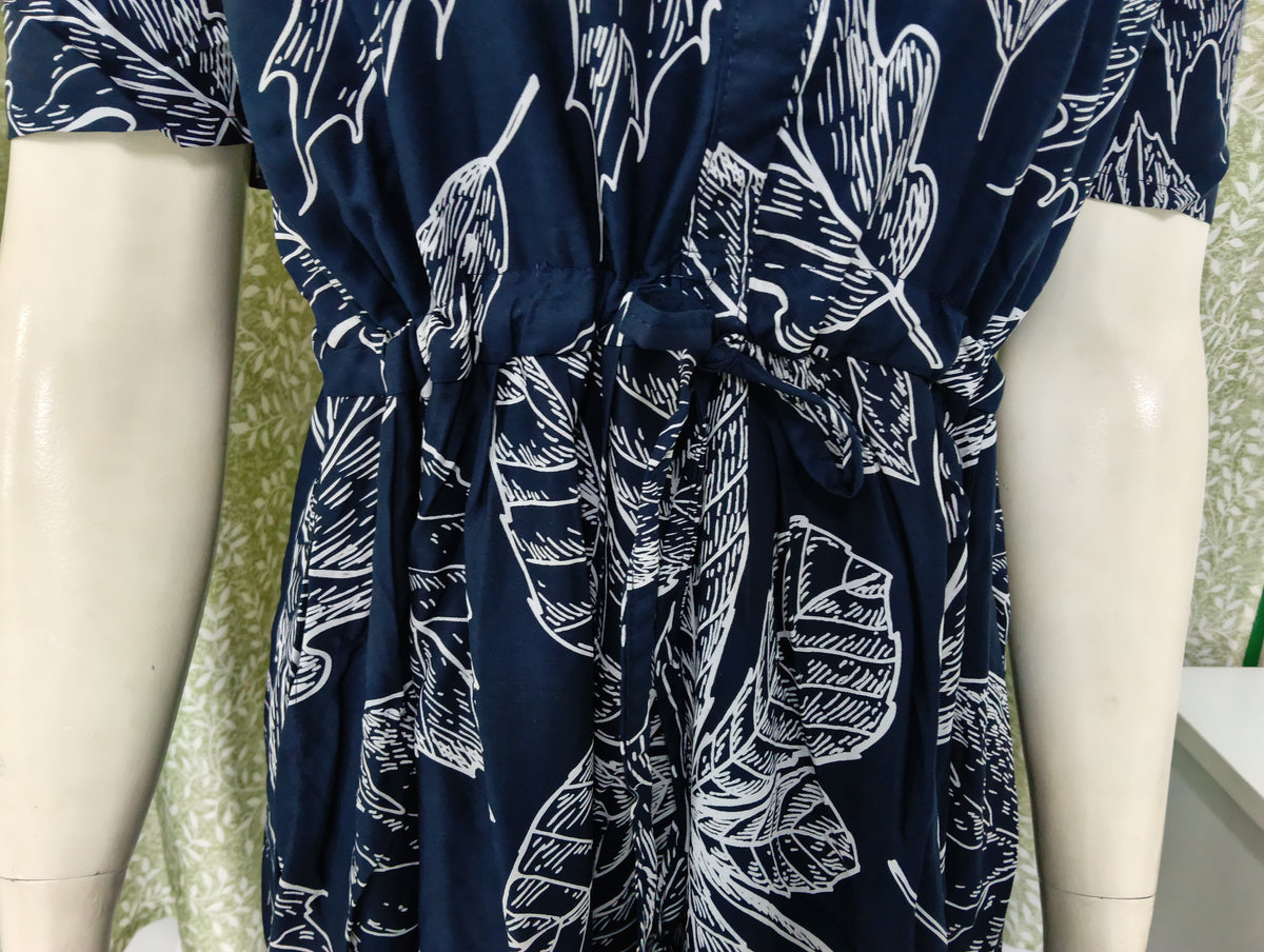 Stylish Arrivals Rayon Gathering Frock Model Night Gown's | Front Adjustable Gathering Style Rope Rope | Puff Sleeve | Trending Collection's for Stylish Women's (FKG)