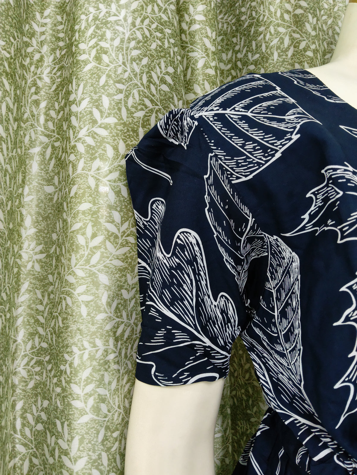 Stylish Arrivals Rayon Gathering Frock Model Night Gown's | Front Adjustable Gathering Style Rope Rope | Puff Sleeve | Trending Collection's for Stylish Women's (FKG)