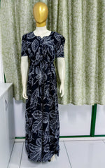 Stylish Arrivals Rayon Gathering Frock Model Night Gown's | Front Adjustable Gathering Style Rope Rope | Puff Sleeve | Trending Collection's for Stylish Women's (FKG)