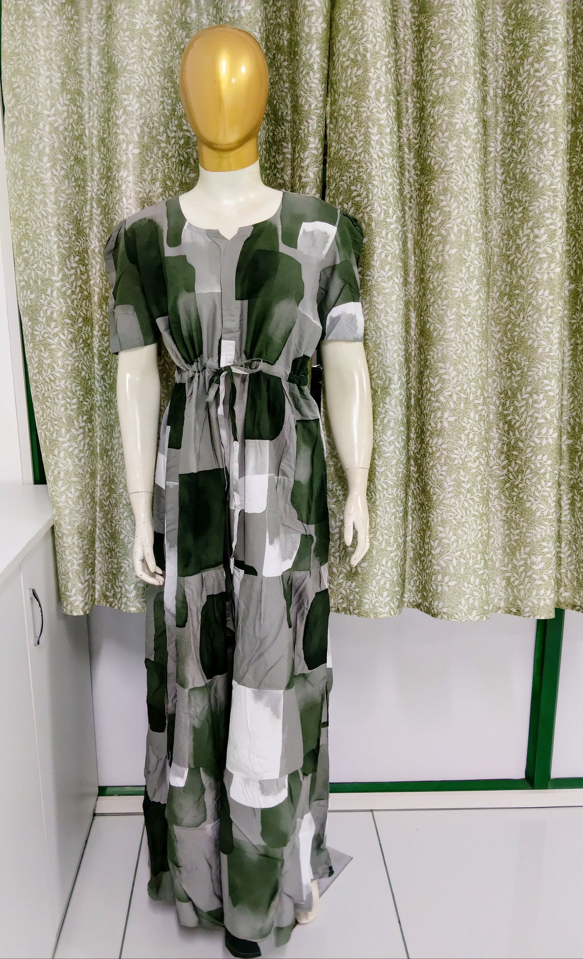 Stylish Arrivals Rayon Gathering Frock Model Night Gown's | Front Adjustable Gathering Style Rope Rope | Puff & Double Layer Sleeve's | Trending Collection's for Stylish Women's (FKG)