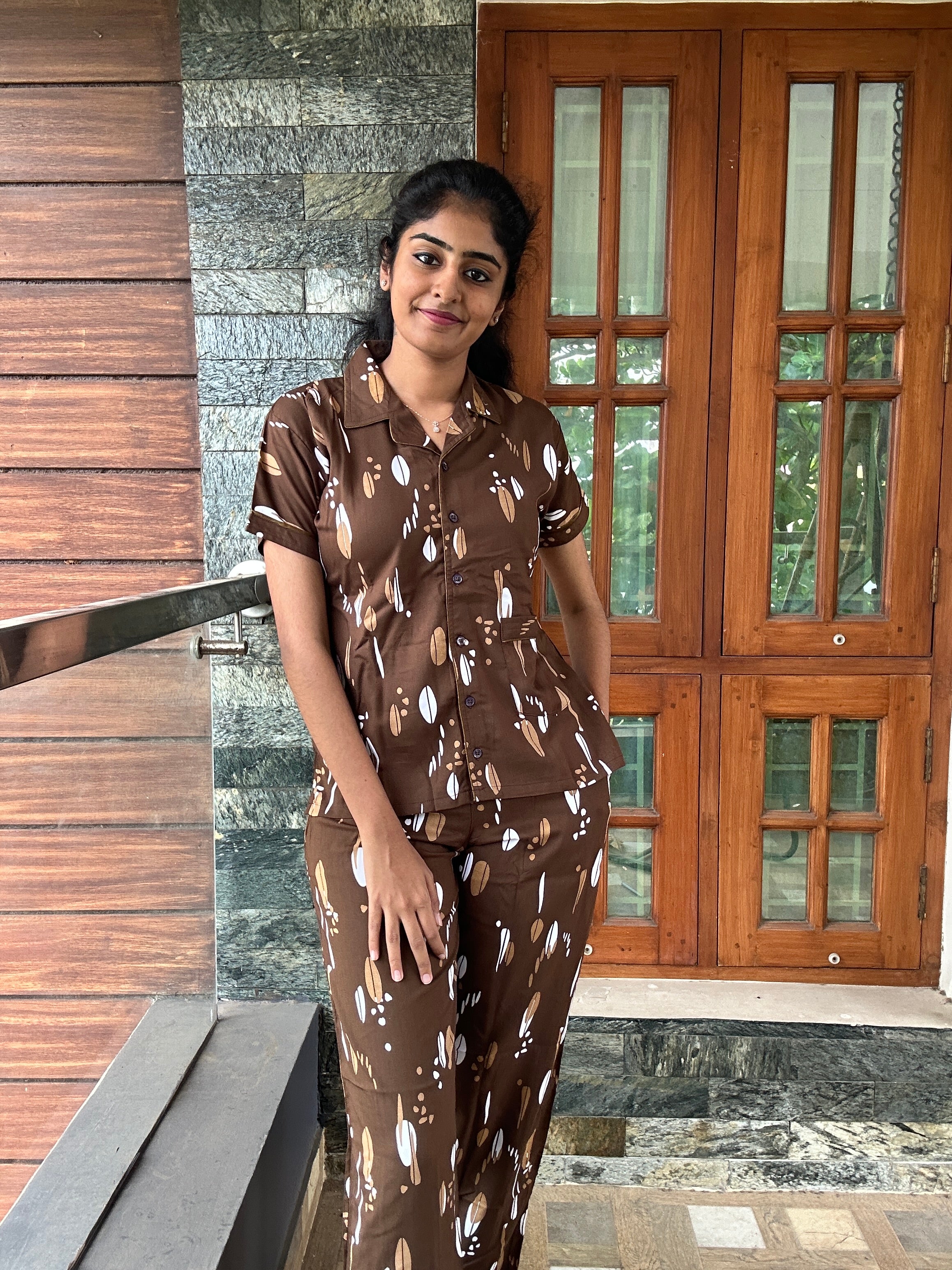 Premium Rayon Collar Night Suits Buy Online Mangai Nighties