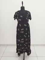 MANGAI Rayon Frock Nighties | Front Open Lengthy Zipper Comforts Feeding | Fancy Double Layered Butterfly Sleeve's | Post & Pre Pregnancy's and Casual Wear | Side Pocket |Versatile Rayon Frock Night Gown's for Stylish Women's (RPW)