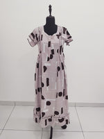 MANGAI Rayon Frock Nighties | Front Open Lengthy Zipper Comforts Feeding | Fancy Double Layered Butterfly Sleeve's | Post & Pre Pregnancy's and Casual Wear | Side Pocket |Versatile Rayon Frock Night Gown's for Stylish Women's (RPW)