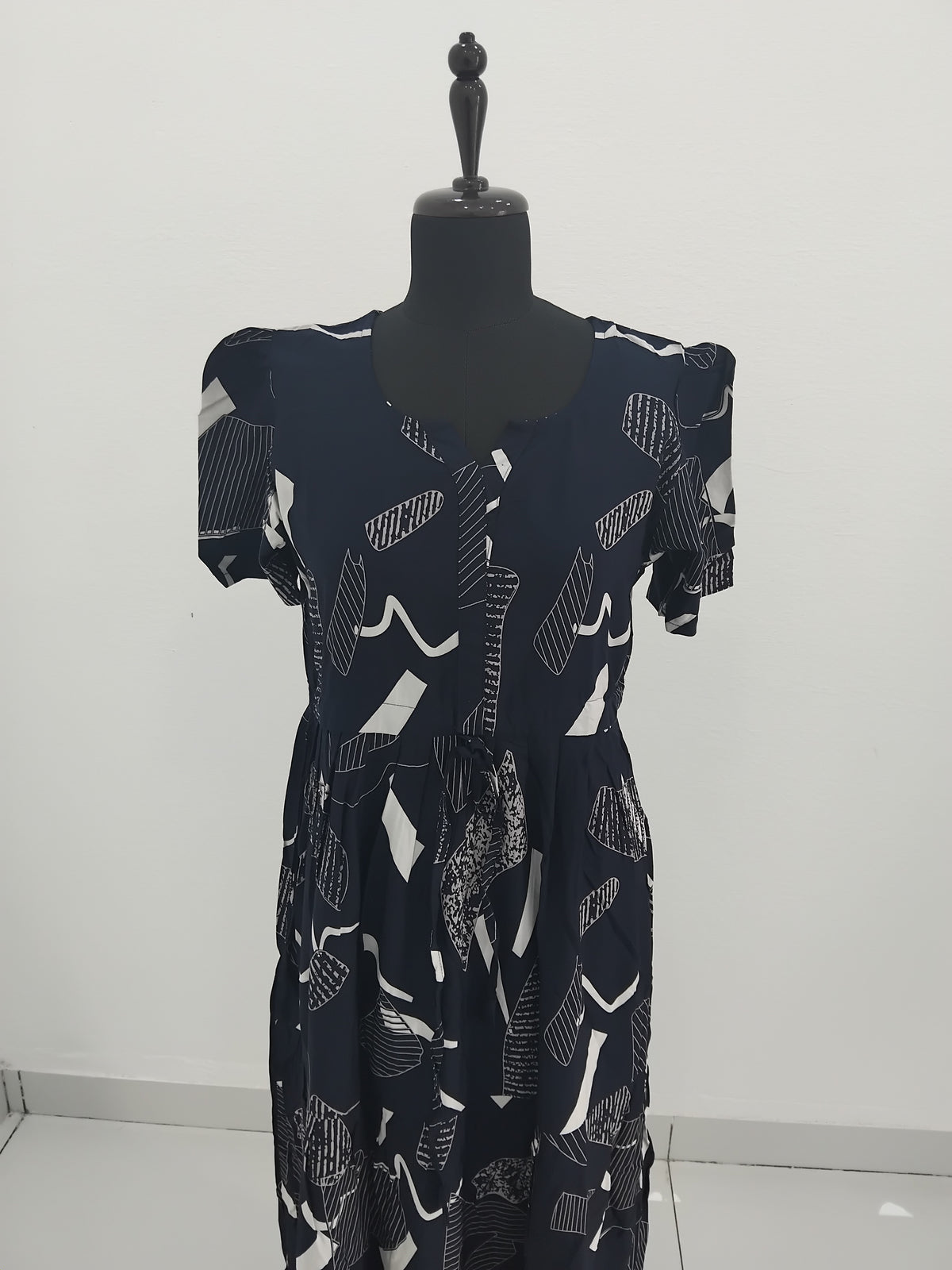 Stylish Arrivals Rayon Gathering Frock Model Night Gown's | Front Adjustable Gathering Style Rope Rope | Puff Sleeve | Trending Collection's for Stylish Women's (GFK)