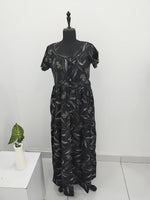 Stylish Alpine FULL FROCK Model Nighties| Fancy Sleeves & Neck Pattern| Side Pocket with Back Tie Rope | Perfect Nightwear Trendy Women's (FRK)