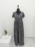 Stylish Alpine FULL FROCK Model Nighties| Fancy Sleeves & Neck Pattern| Side Pocket with Back Tie Rope | Perfect Nightwear Trendy Women's (FRK)