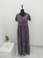 Stylish Alpine FULL FROCK Model Nighties| Fancy Sleeves & Neck Pattern| Side Pocket with Back Tie Rope | Perfect Nightwear Trendy Women's (FRK)