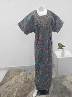 MANGAI Premium Cotton Printed Pleated Model Half Sleeve 4XL Size Nighties - Fancy Neck | With Side Pocket |Shrinkage Free Nighties | Trendy Collection's for Stylish Women's (4XL-VBS)