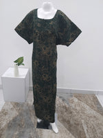 MANGAI Premium Cotton Printed Pleated Model Half Sleeve 5XL Size Nighties - Fancy Neck | With Side Pocket |Shrinkage Free Nighties | Trendy Collection's for Stylish Women's (5XL-VBS)