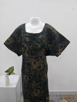 MANGAI Premium Cotton Printed Pleated Model Half Sleeve 5XL Size Nighties - Fancy Neck | With Side Pocket |Shrinkage Free Nighties | Trendy Collection's for Stylish Women's (5XL-VBS)