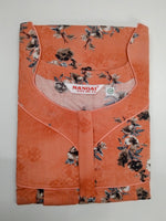 MANGAI Premium Cotton Printed Pleated Model Half Sleeve 5XL Size Nighties - Fancy Neck | With Side Pocket |Shrinkage Free Nighties | Trendy Collection's for Stylish Women's (5PZ)