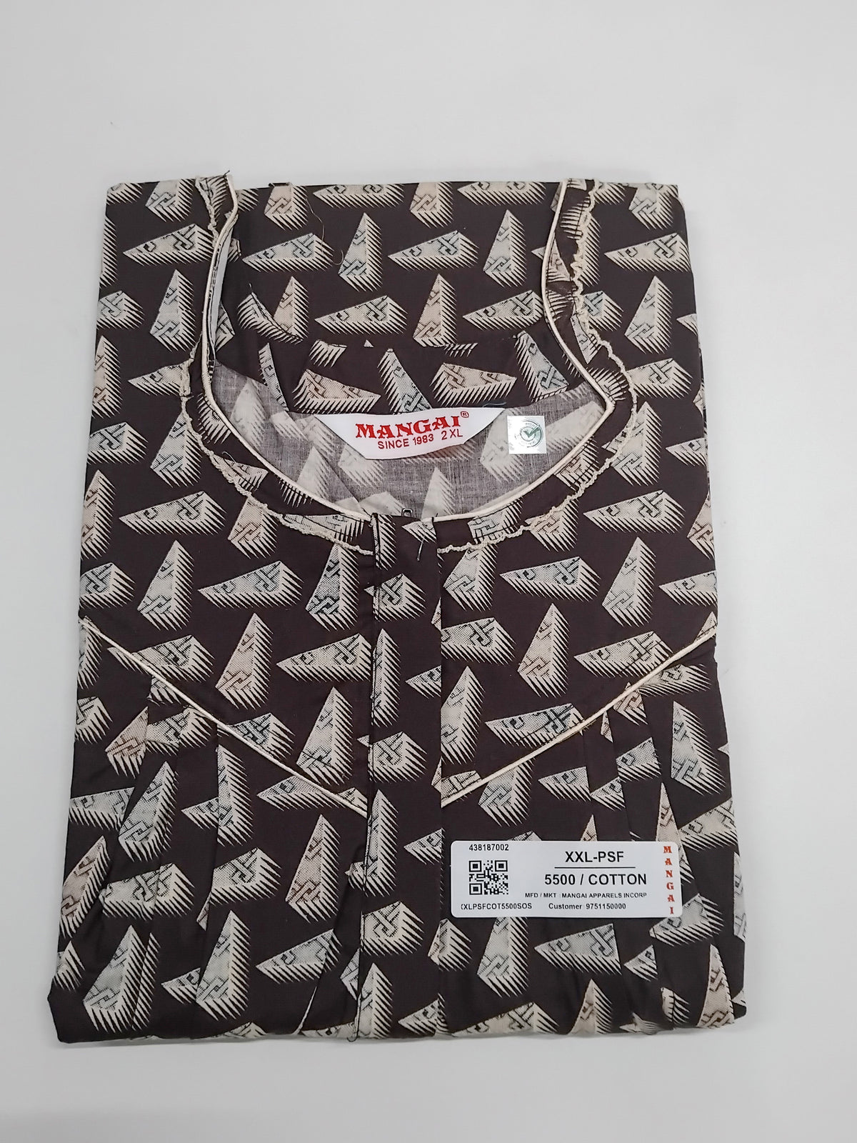 MANGAI Cotton Straight Zip Feeding Nighty |Post Pregnancy | Comfort and Style | Pleated Model | Soft Cotton Feeding Nighties (PSF)