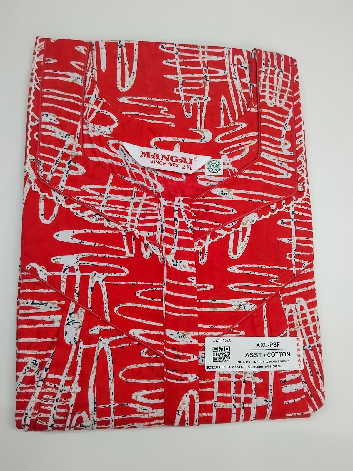 MANGAI Cotton Straight Zip Feeding Nighty |Post Pregnancy | Comfort and Style | Pleated Model | Soft Cotton Feeding Nighties (PSF)