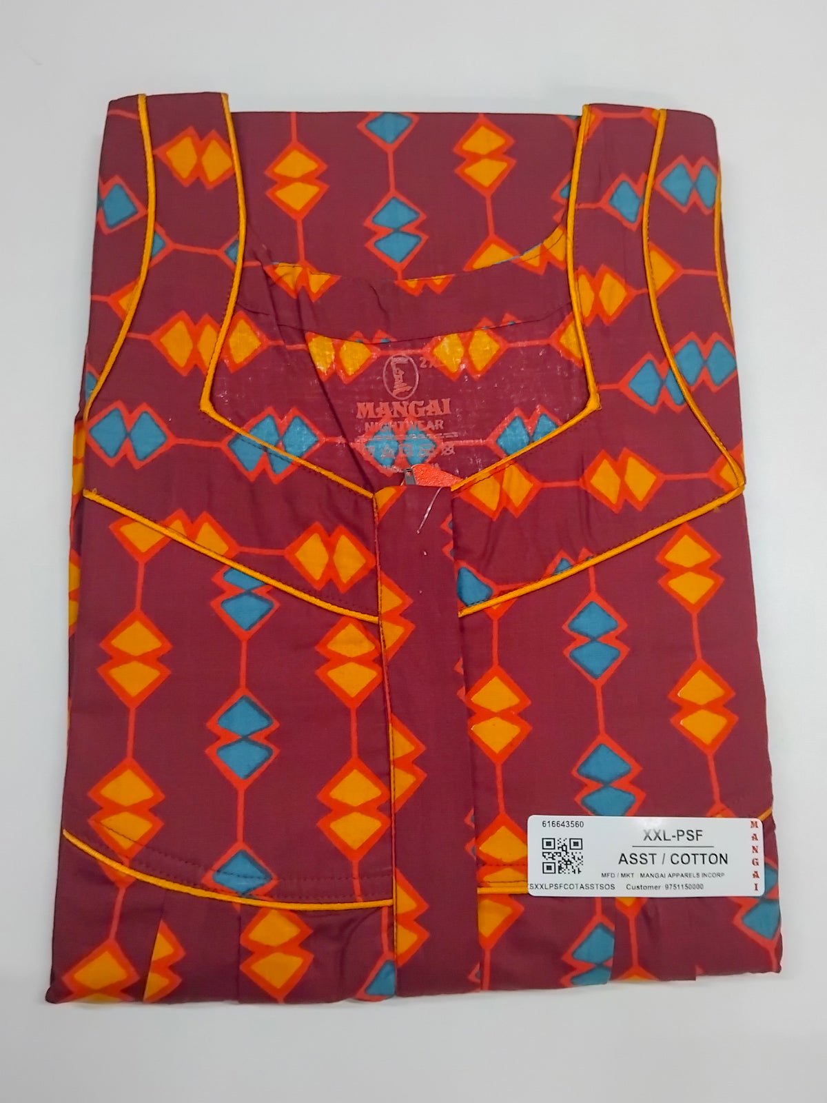 MANGAI Cotton Straight Zip Feeding Nighty |Post Pregnancy | Comfort and Style | Pleated Model | Soft Cotton Feeding Nighties (PSF)