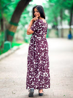 Stylish Arrivals Rayon Gathering Frock Model Night Gown's | Front Adjustable Gathering Style Rope Rope | Puff Sleeve | Trending Collection's for Stylish Women's (FKG)