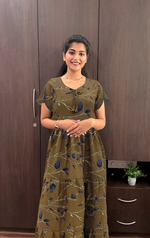 Stylish new FULL FROCK Model Nighties| Fancy Sleeves & Neck Pattern| Side Pocket with Back Tie Rope | Perfect Nightwear Trendy Women's (FRK)