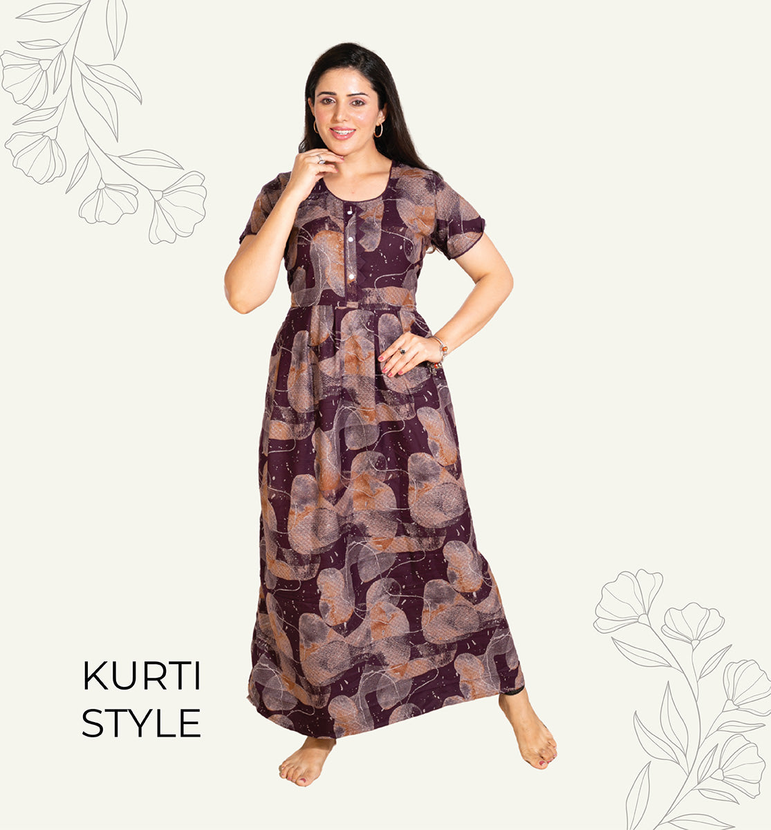 Shop Alpine Kurti Style Nighties Online