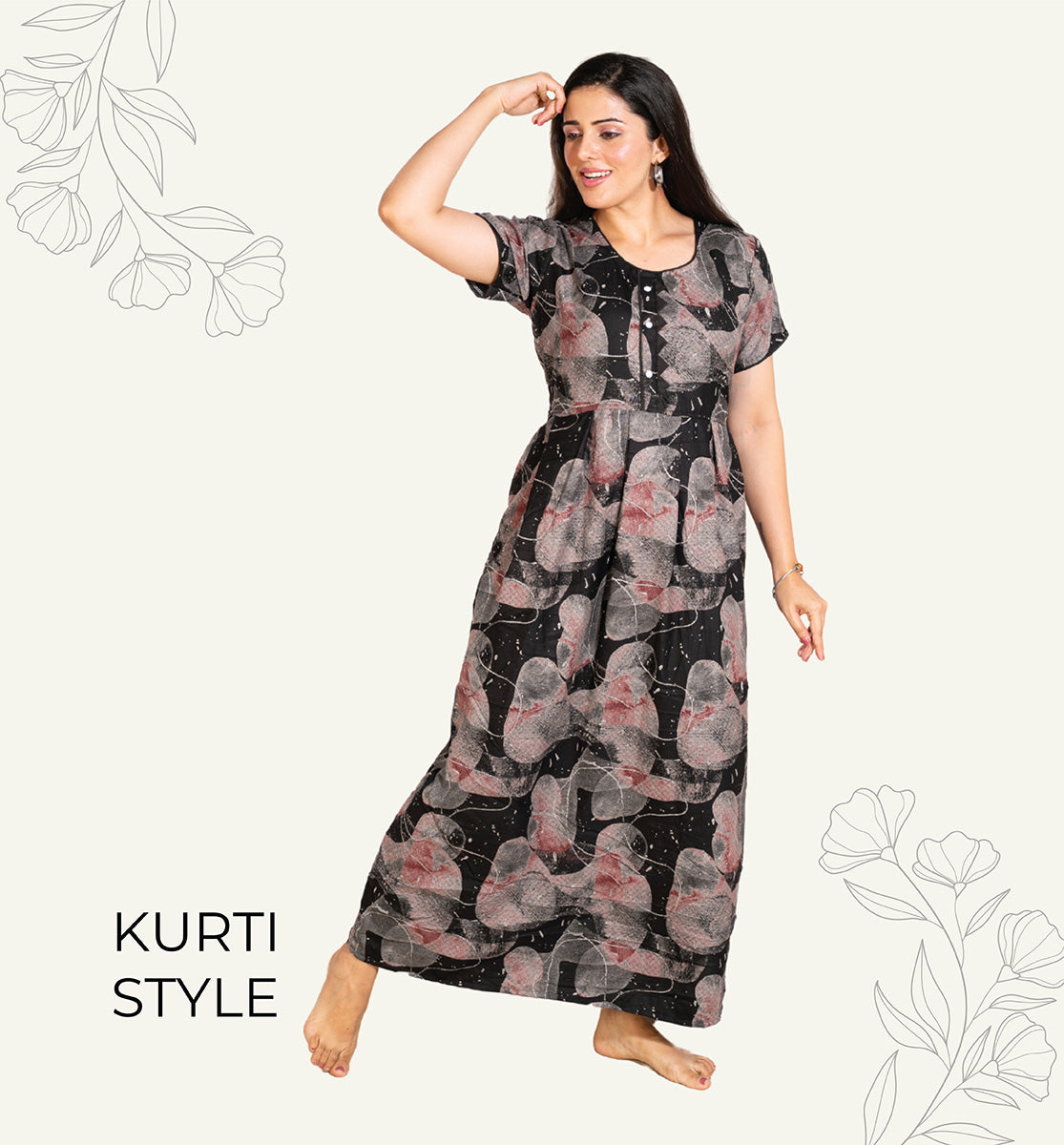 Shop Alpine Kurti Style Nighties Online