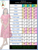 MANGAI new Premium Alpine MAXI Frock Nightgown's for Trending Collection's | Side Pocket with Back Tie Rope | Fancy Petal Sleeve's | Stylish Nightwear for Stylish Woman & Teenage Girl's  (MAL)