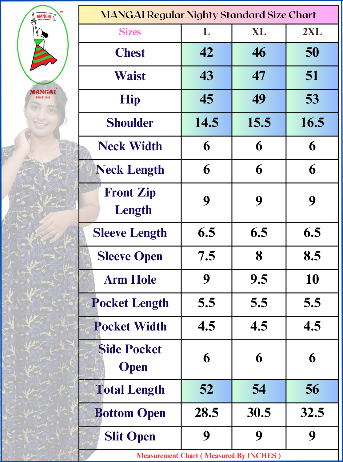 Regular Fit Cotton Printed Nighties