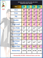 MANGAI Premium Rayon Collar MAXI Nighty for Women | Long Sleeve Stylish Nightwear for Women and Teenager | Perfect Stylish Nightwear (MCM)