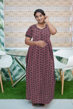 Cotton FROCK Model Casual Wear Nighties | Stylish Pleated Frock Style | Multipurpose Nighties | Pregnancy Wear | Pleated Model | Stylish Nighties for Stylish Women (MW)