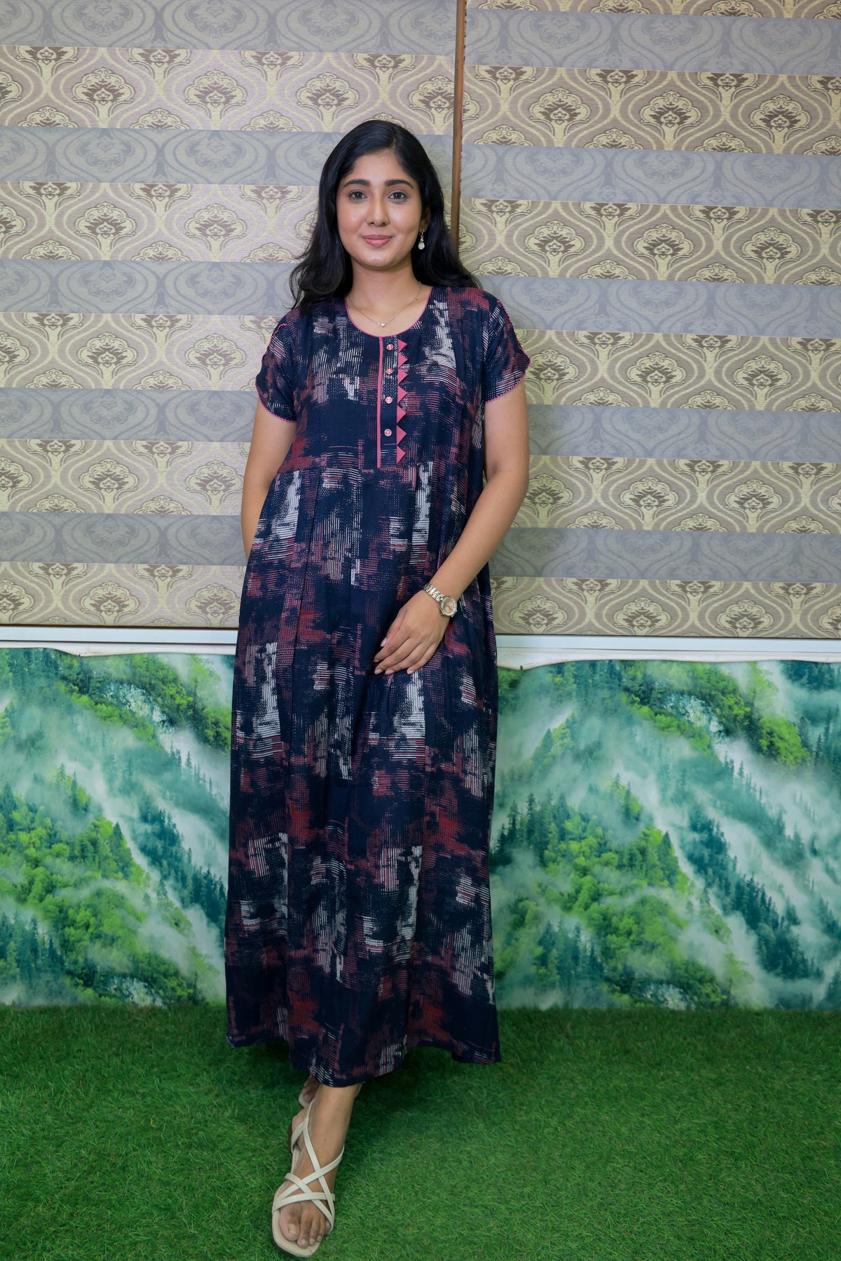 Alpine KURTHI Style Nighties| FancySleeve | Zipless Model | Updated Collection's for Stylish Women MKA (H/S)