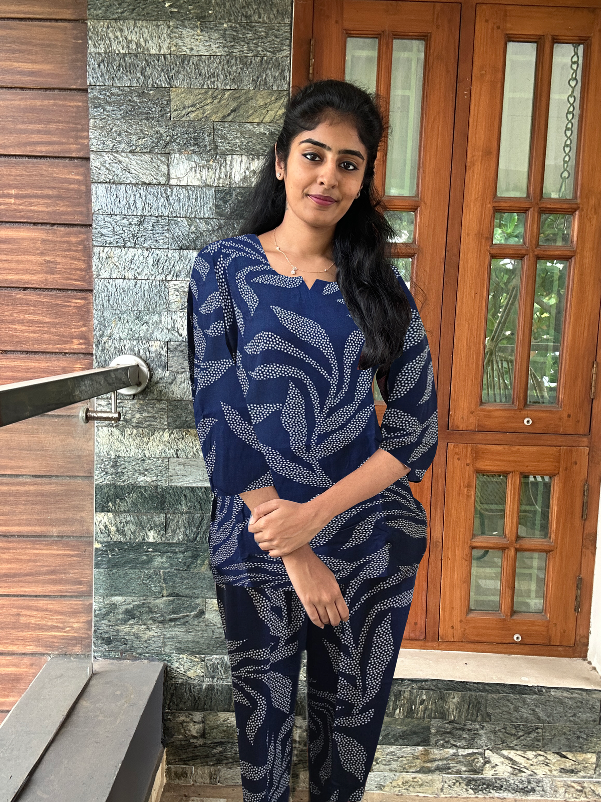 MANGAI Premium Rayon Cord Set Round neck Night Suits for Teenage and Modern Women's A Perfect Nightwear (RCOS)