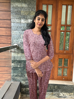 MANGAI Premium Rayon Cord Set Round neck Night Suits for Teenage and Modern Women's A Perfect Nightwear (RCOS)