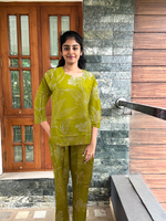 MANGAI Premium Rayon Cord Set Round neck Night Suits for Teenage and Modern Women's A Perfect Nightwear (RCOS)