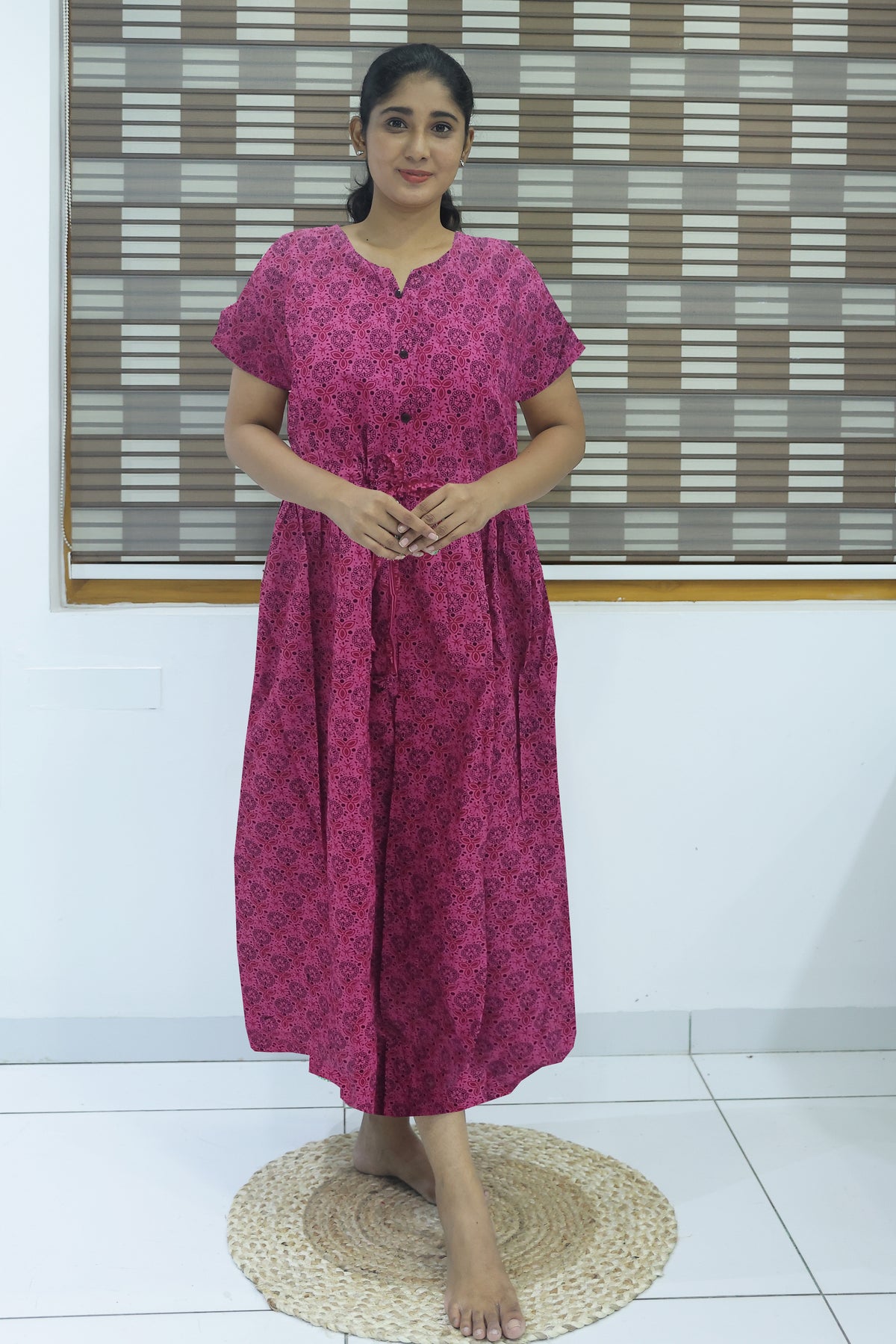 Cotton Gathering Frock Model Nighties Online