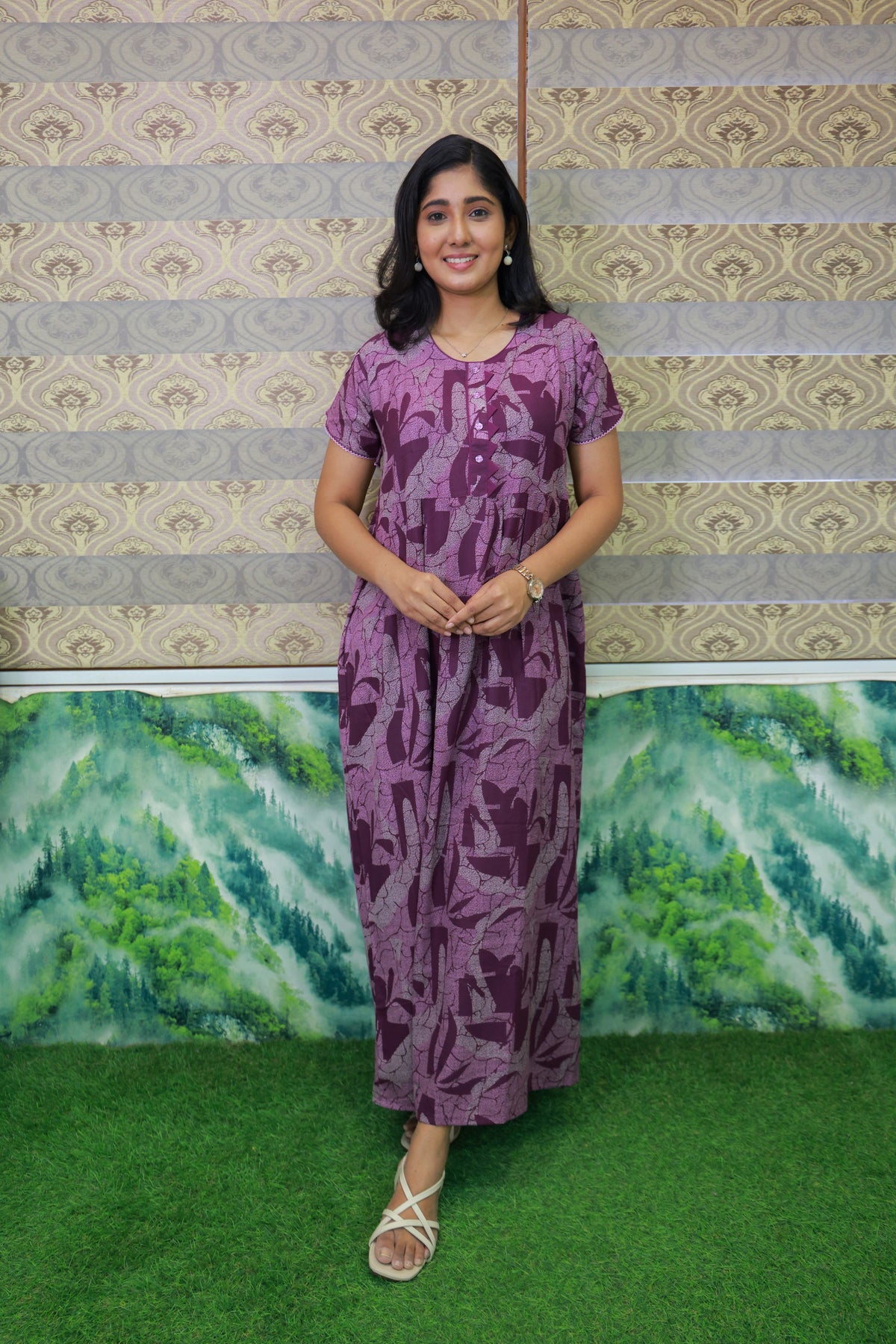 Alpine KURTHI Style Nighties| FancySleeve | Zipless Model | Updated Collection's for Stylish Women MKA (H/S)