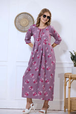 Alpine KURTI Style | Beautiful Stylish KURTI Model | Long 3/4 Sleeve & Side Pocket | Fresh Collection's for Stylish Women's (AK-3/4)