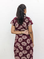 MANGAI New Regular Fit Cotton Printed Nighties - All Over Printed Stylish Nightwear for Stylish Women | Side Cut Pocket | Beautiful Nighties for Stylish Women's | Colourful Printed Cotton Nighties (HCC)