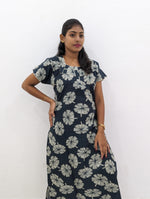 MANGAI New Regular Fit Cotton Printed Nighties - All Over Printed Stylish Nightwear for Stylish Women | Side Cut Pocket | Beautiful Nighties for Stylish Women's | Colourful Printed Cotton Nighties (HCC)