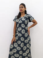 MANGAI New Regular Fit Cotton Printed Nighties - All Over Printed Stylish Nightwear for Stylish Women | Side Cut Pocket | Beautiful Nighties for Stylish Women's | Colourful Printed Cotton Nighties (HCC)