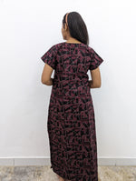 MANGAI New Regular Fit Cotton Printed Nighties - All Over Printed Stylish Nightwear for Stylish Women | Side Cut Pocket | Beautiful Nighties for Stylish Women's | Colourful Printed Cotton Nighties (CMC)