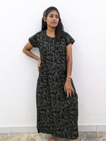 MANGAI New Regular Fit Cotton Printed Nighties - All Over Printed Stylish Nightwear for Stylish Women | Side Cut Pocket | Beautiful Nighties for Stylish Women's | Colourful Printed Cotton Nighties (CMC)