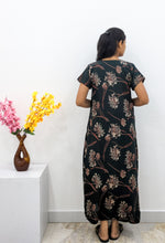 MANGAI Alpine Premium Embroidery Work Nighty for Women | Zipless Pleated Model | Beautiful Printed Design | Comfortable Premium Nightwear (CMC)