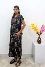 MANGAI Alpine Premium Embroidery Work Nighty for Women | Zipless Pleated Model | Beautiful Printed Design | Comfortable Premium Nightwear (CMC)