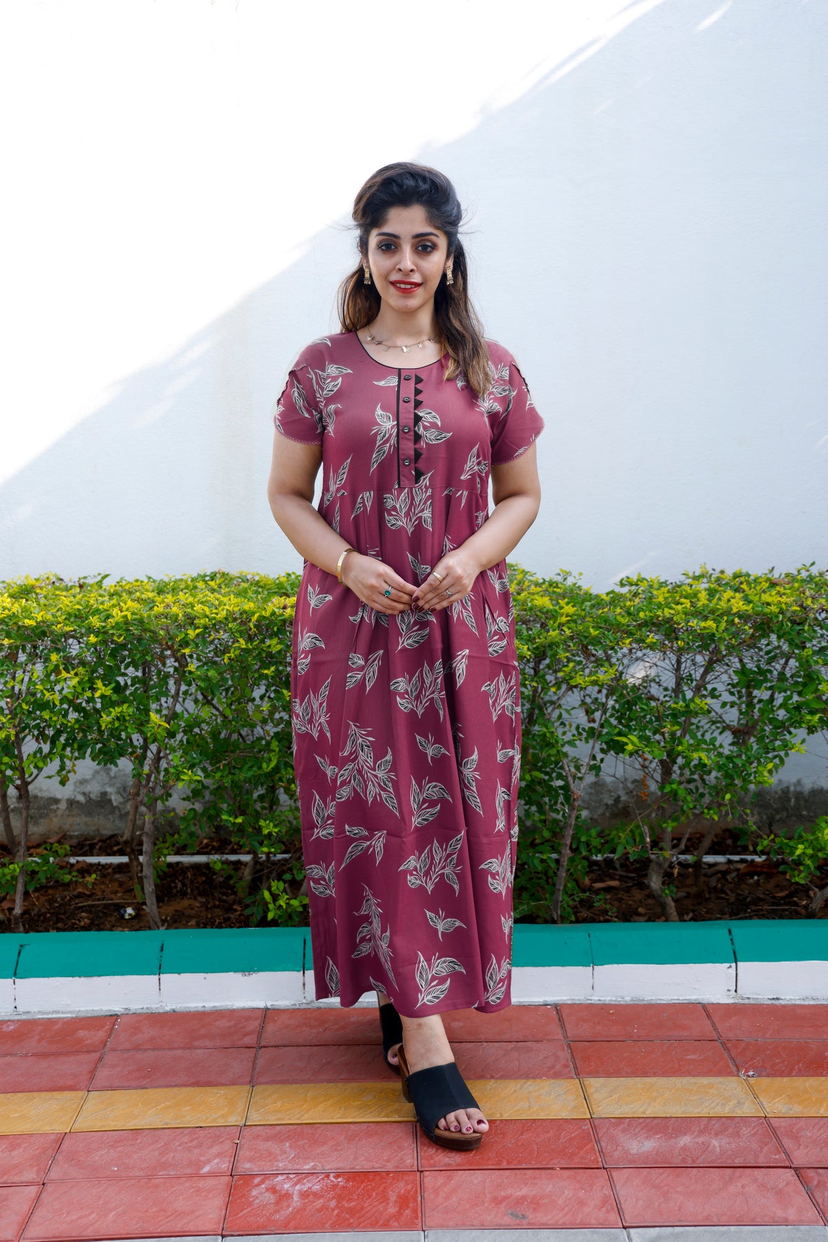 Alpine KURTI Style Nighties| Beautiful Stylish KURTI Model | Half Sleeve | Without Zipper |Fancy Sleeve | Fresh Collection's for Stylish Women's MKA (H/S)